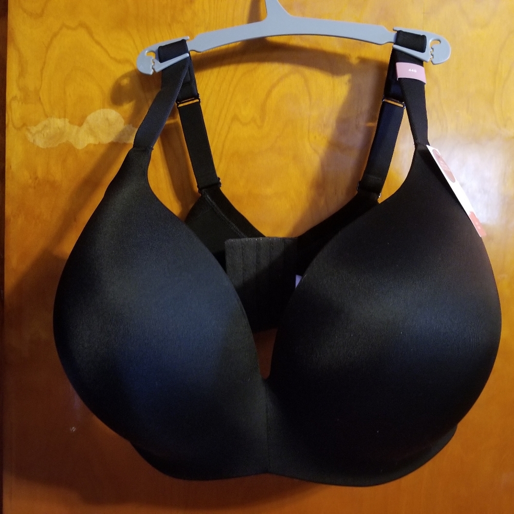 Black Cacique Wire-free Uplift Plunge Bra